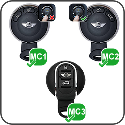 MINI MC3, MC2, MC1 Schlüssel
