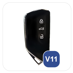 FOAMO Autoschlüssel Hülle Kompatibel mit VW Passat B8, SEAT, SKODA  Autoschlüssel - Silikon Schlüsselhülle - Schutz-Hülle für Autoschlüssel  Schwarz-Weiß : : Auto & Motorrad